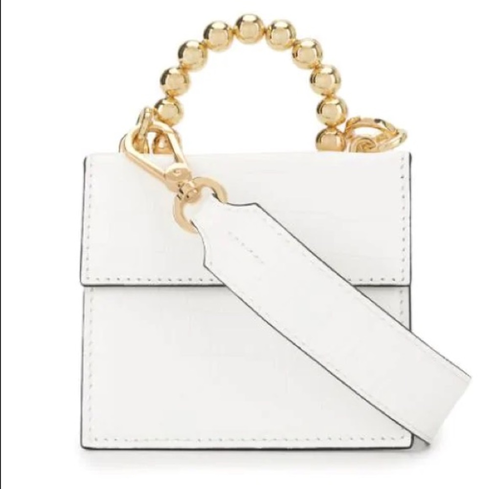 0711 LEATHER MINI BAG - WHITE